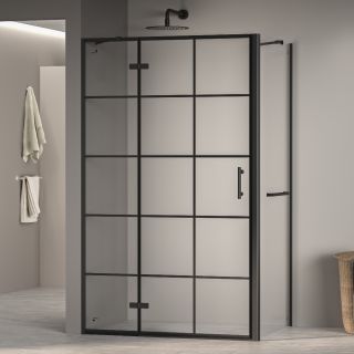 Душевой уголок RGW PA-77-1B L (PA-07B L + Z-060-2B + держатель O-204B) 410877148-084L 140x80см чёрный